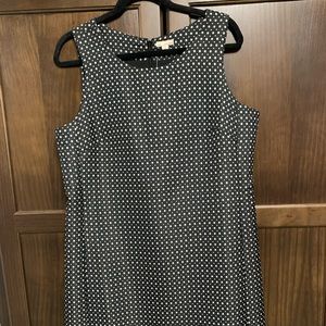 Gap womens large Tall poly Blend black & white dress fits like a size 12